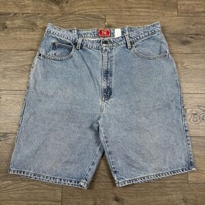 Vintage 212 Degrees Denim‎ Shorts Adult 36 Light Wash Straight Leg Jeans